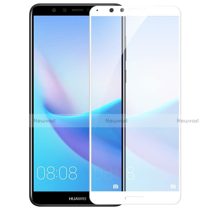Ultra Clear Full Screen Protector Tempered Glass F06 for Huawei Enjoy 8 White