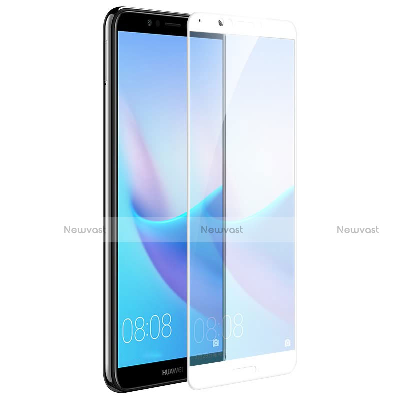 Ultra Clear Full Screen Protector Tempered Glass F06 for Huawei Enjoy 8 White