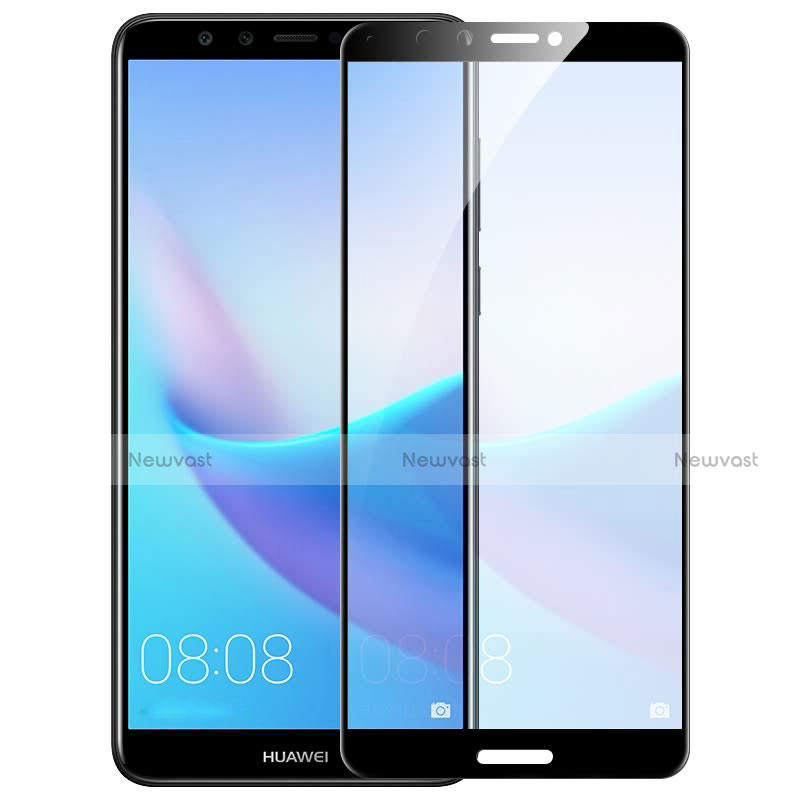 Ultra Clear Full Screen Protector Tempered Glass F06 for Huawei Y7 (2018) Black