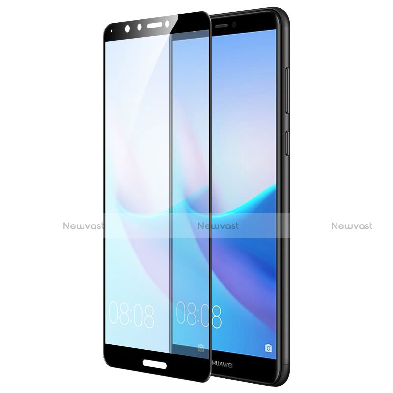 Ultra Clear Full Screen Protector Tempered Glass F06 for Huawei Y7 (2018) Black
