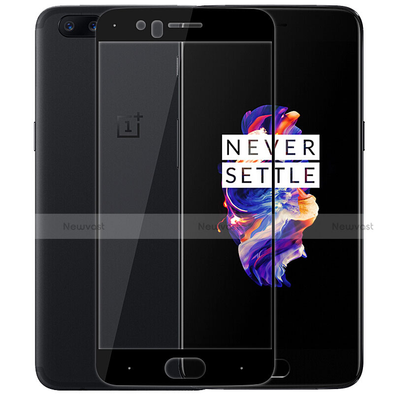 Ultra Clear Full Screen Protector Tempered Glass F06 for OnePlus 5 Black