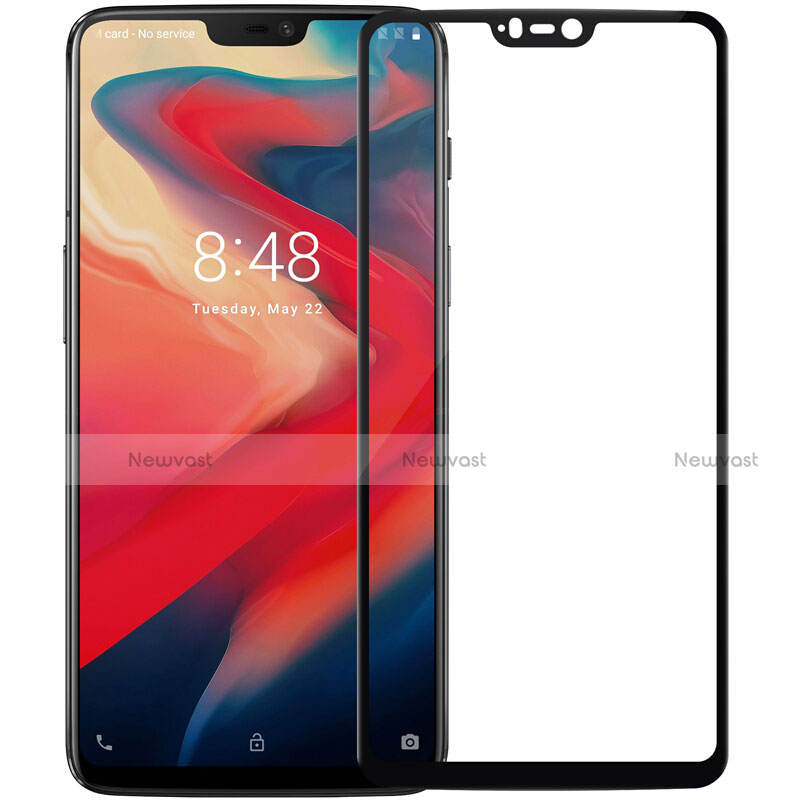 Ultra Clear Full Screen Protector Tempered Glass F06 for OnePlus 6 Black