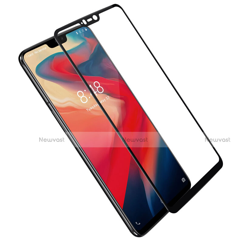 Ultra Clear Full Screen Protector Tempered Glass F06 for OnePlus 6 Black