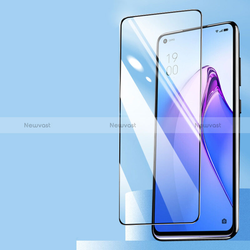 Ultra Clear Full Screen Protector Tempered Glass F06 for Oppo Reno6 Lite Black