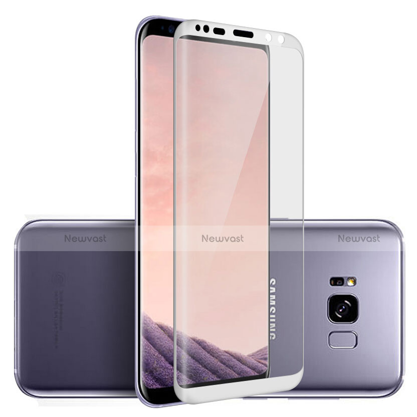 Ultra Clear Full Screen Protector Tempered Glass F06 for Samsung Galaxy S8 White