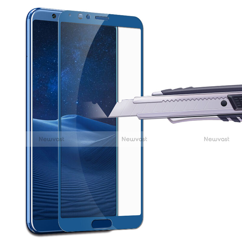 Ultra Clear Full Screen Protector Tempered Glass F07 for Huawei Honor View 10 Blue