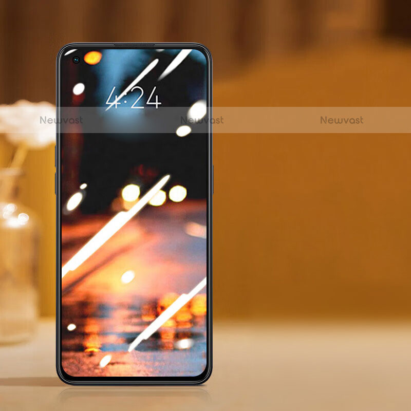 Ultra Clear Full Screen Protector Tempered Glass F07 for Oppo A74 4G Black