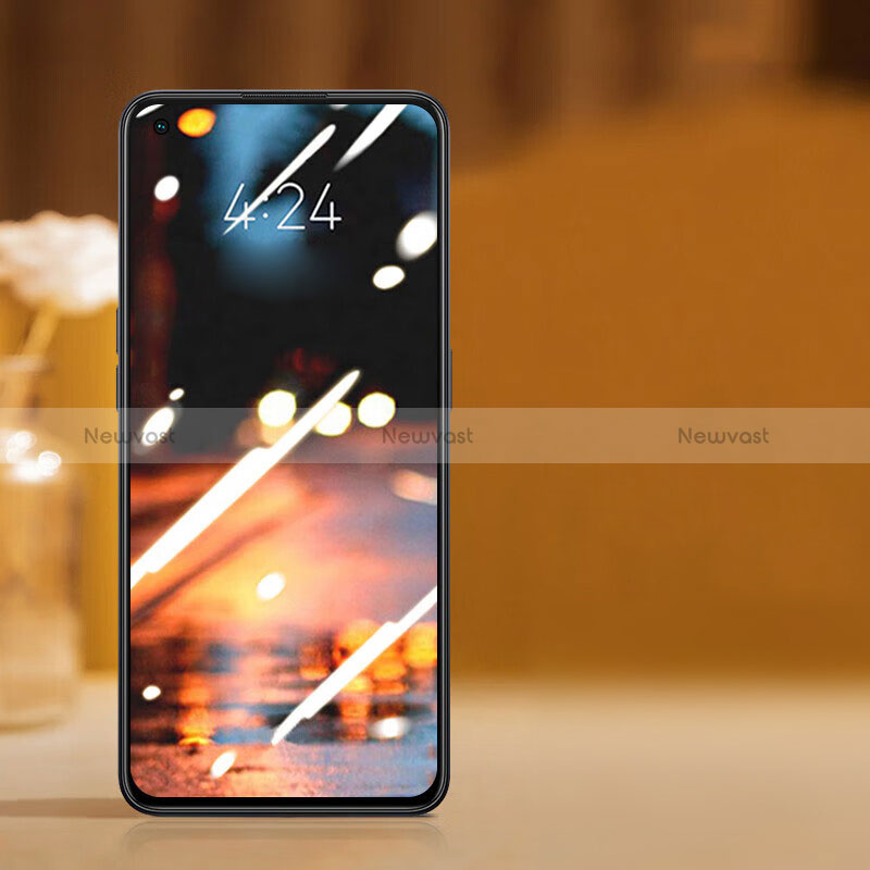Ultra Clear Full Screen Protector Tempered Glass F07 for Oppo A74 5G Black