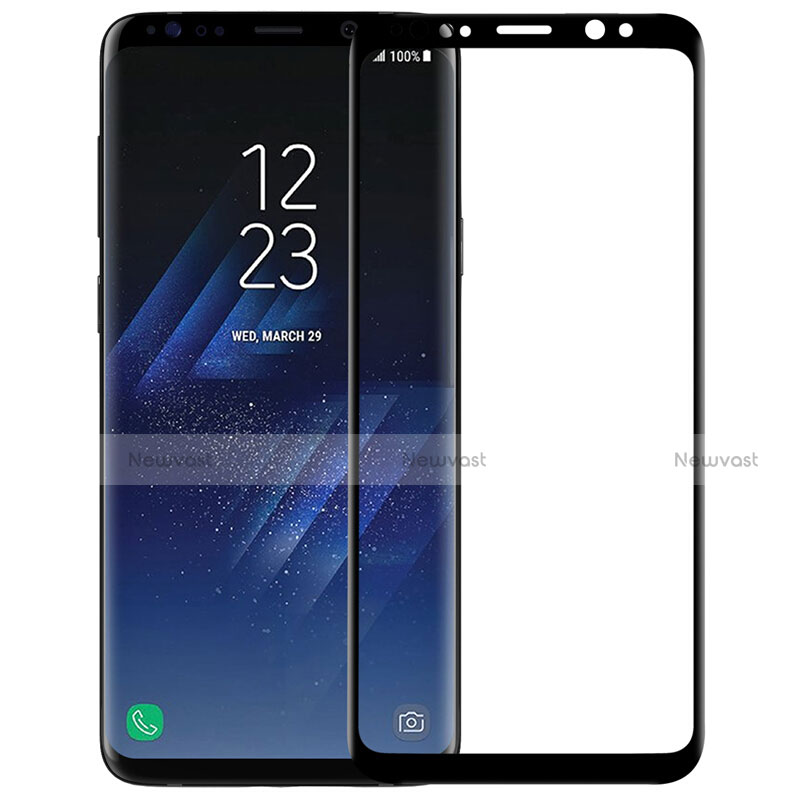 Ultra Clear Full Screen Protector Tempered Glass F07 for Samsung Galaxy S9 Black