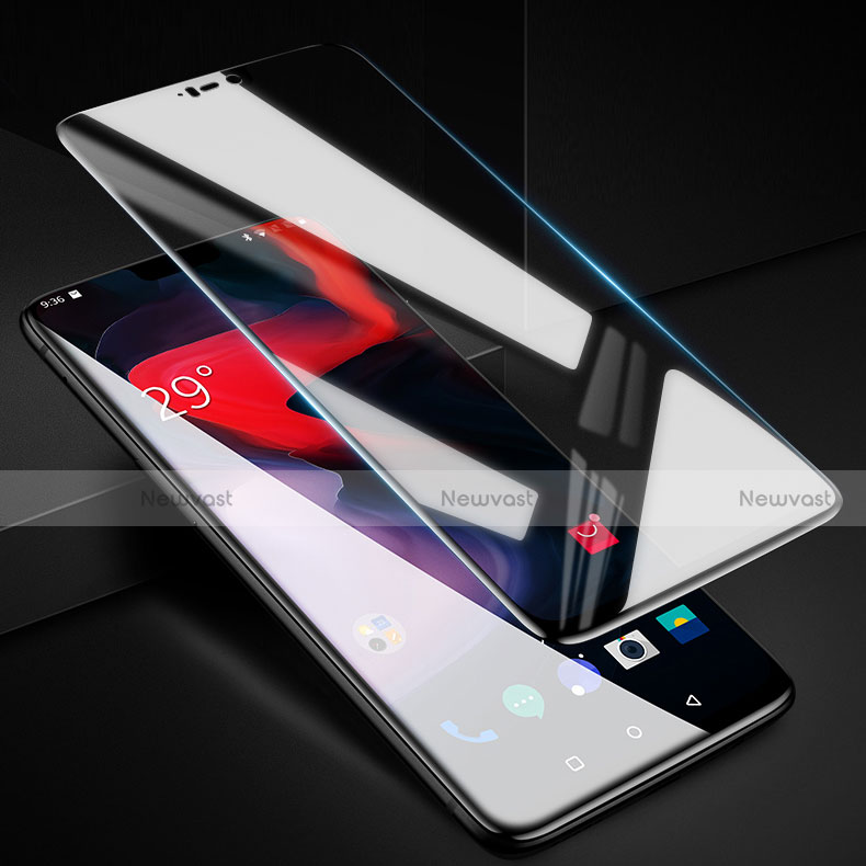 Ultra Clear Full Screen Protector Tempered Glass F08 for OnePlus 6 Black