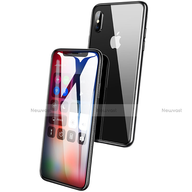 Ultra Clear Full Screen Protector Tempered Glass F10 for Apple iPhone X Black