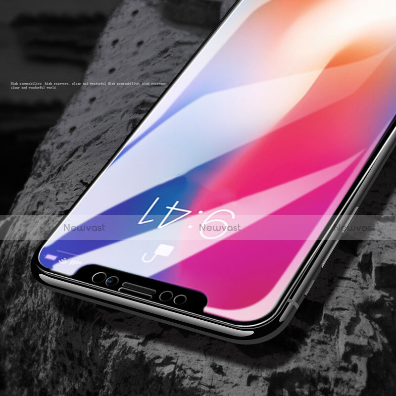 Ultra Clear Full Screen Protector Tempered Glass F12 for Apple iPhone X Black