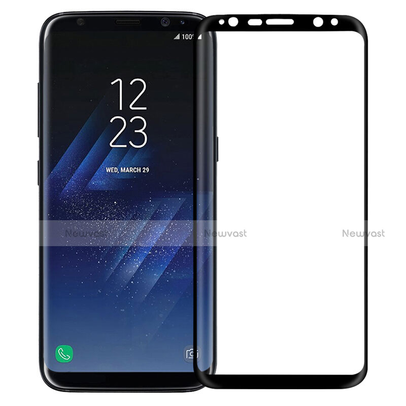 Ultra Clear Full Screen Protector Tempered Glass F12 for Samsung Galaxy S8 Black