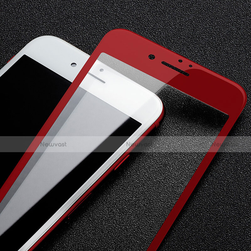 Ultra Clear Full Screen Protector Tempered Glass F14 for Apple iPhone SE3 2022 Red