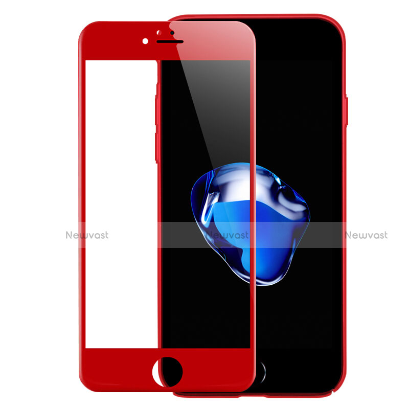 Ultra Clear Full Screen Protector Tempered Glass F18 for Apple iPhone 8 Red