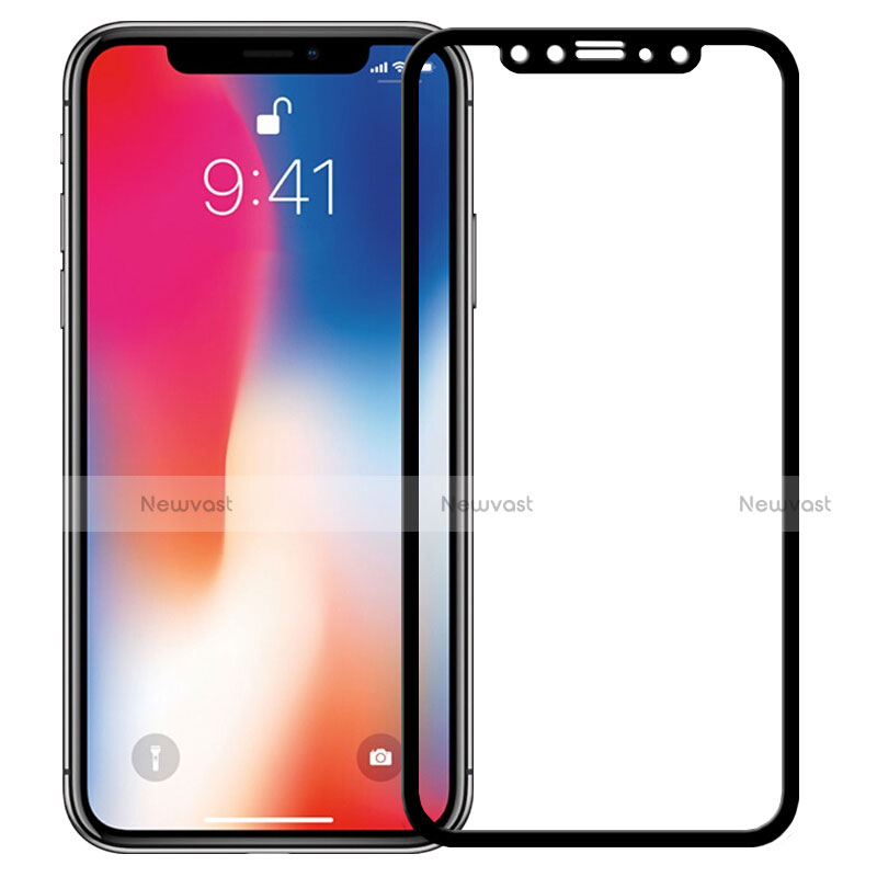 Ultra Clear Full Screen Protector Tempered Glass F23 for Apple iPhone Xs Black