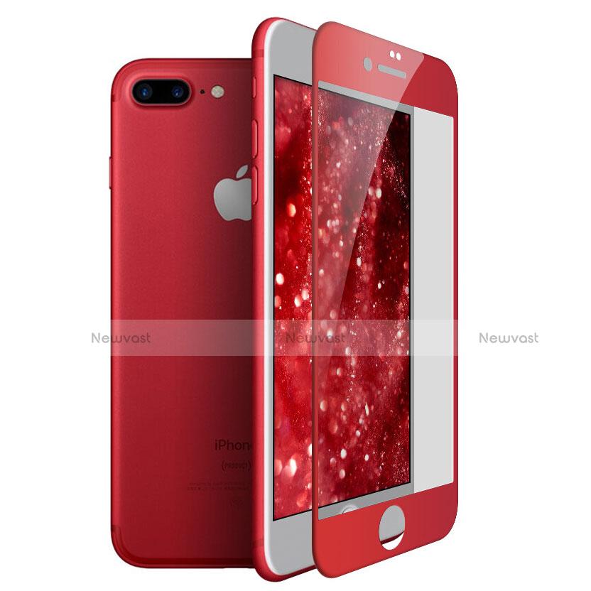 Ultra Clear Full Screen Protector Tempered Glass F24 for Apple iPhone 8 Plus Red