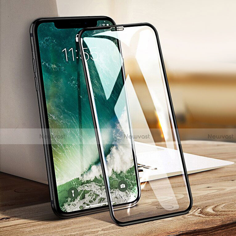 Ultra Clear Full Screen Protector Tempered Glass F24 for Apple iPhone X Black
