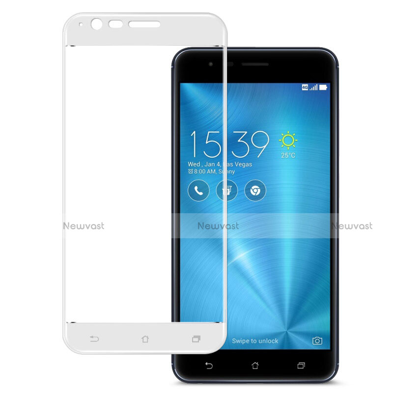 Ultra Clear Full Screen Protector Tempered Glass for Asus Zenfone 3 Zoom White