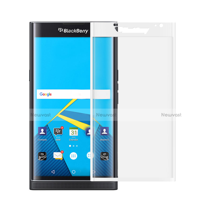Ultra Clear Full Screen Protector Tempered Glass for Blackberry Priv White