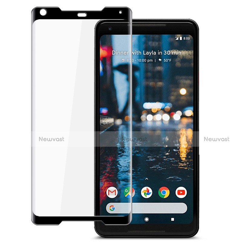 Ultra Clear Full Screen Protector Tempered Glass for Google Pixel 2 XL Black