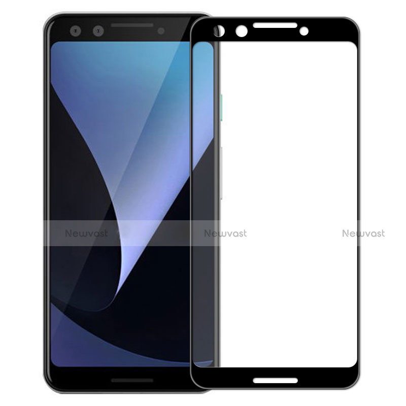 Ultra Clear Full Screen Protector Tempered Glass for Google Pixel 3 Black