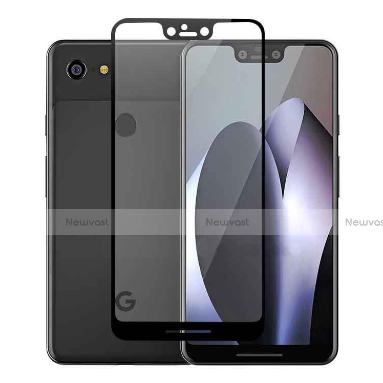 Ultra Clear Full Screen Protector Tempered Glass for Google Pixel 3 XL Black