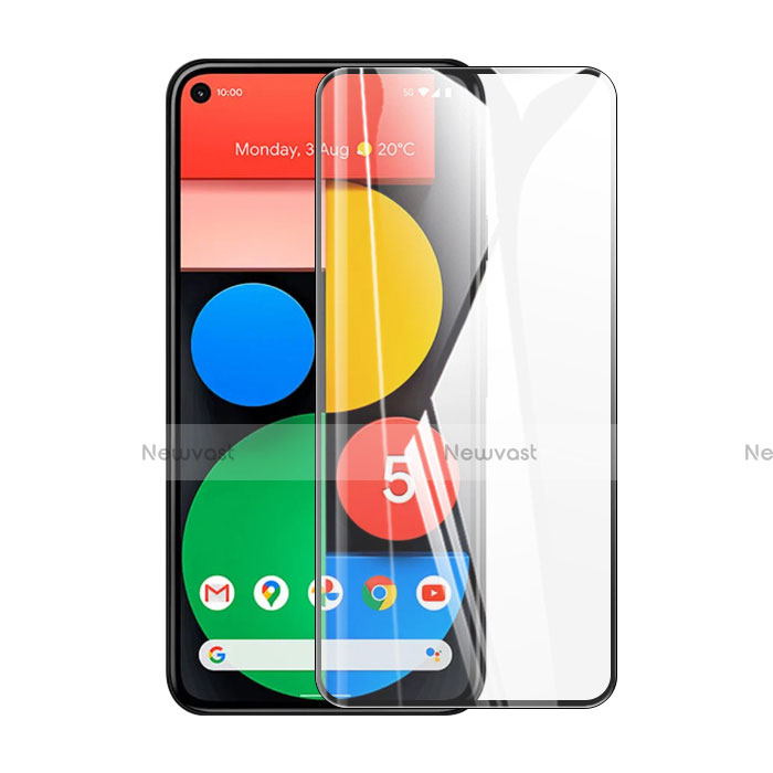 Ultra Clear Full Screen Protector Tempered Glass for Google Pixel 5 Black