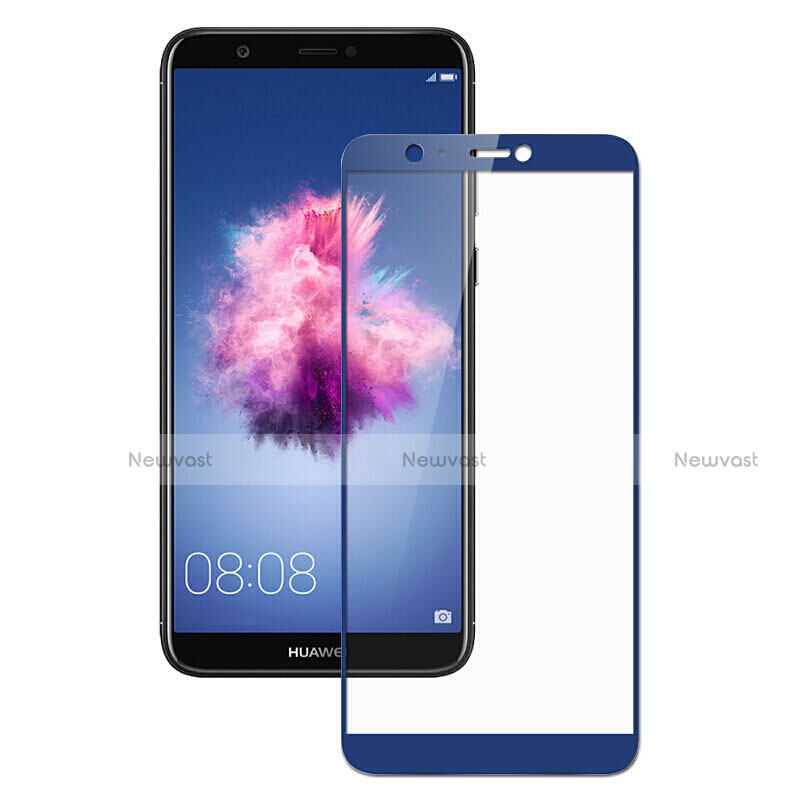 Ultra Clear Full Screen Protector Tempered Glass for Huawei Enjoy 7S Blue