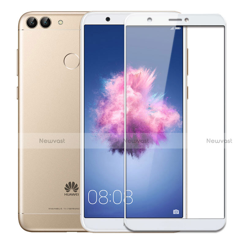 Ultra Clear Full Screen Protector Tempered Glass for Huawei Enjoy 7S White