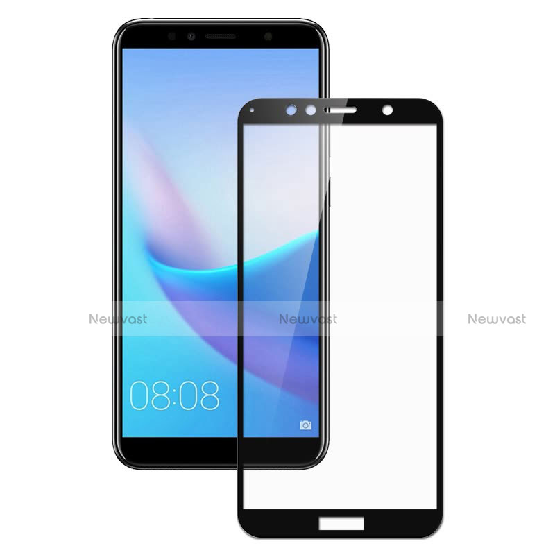 Ultra Clear Full Screen Protector Tempered Glass for Huawei Enjoy 8e Black
