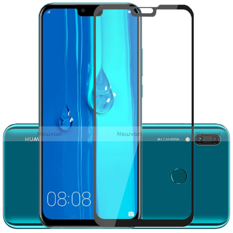 Ultra Clear Full Screen Protector Tempered Glass for Huawei Enjoy 9 Plus Black