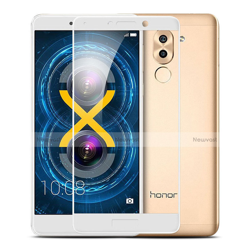 Ultra Clear Full Screen Protector Tempered Glass for Huawei Honor 6X Pro White