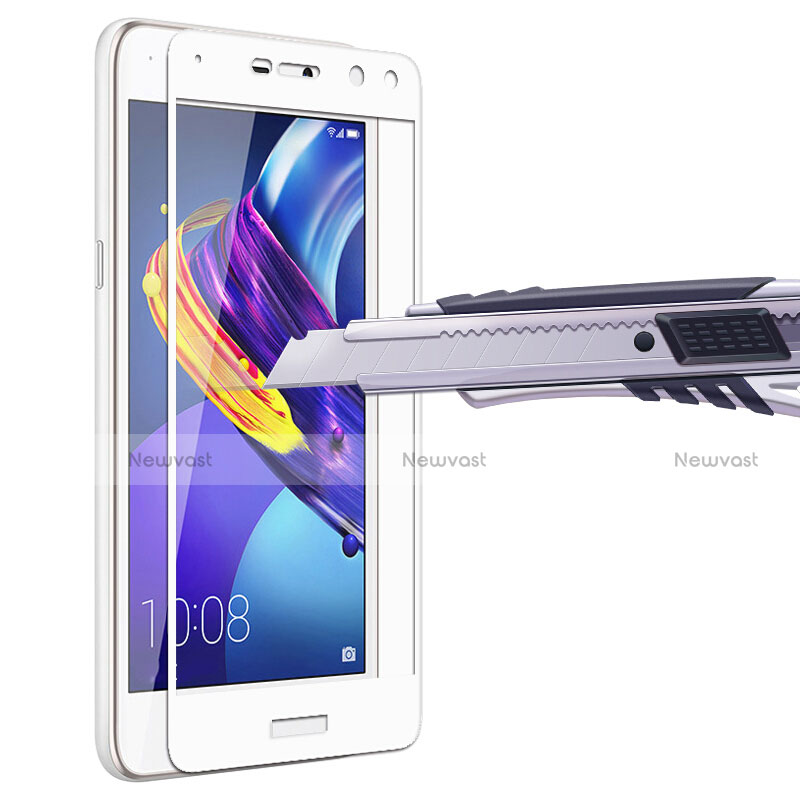 Ultra Clear Full Screen Protector Tempered Glass for Huawei Honor Play 6 White
