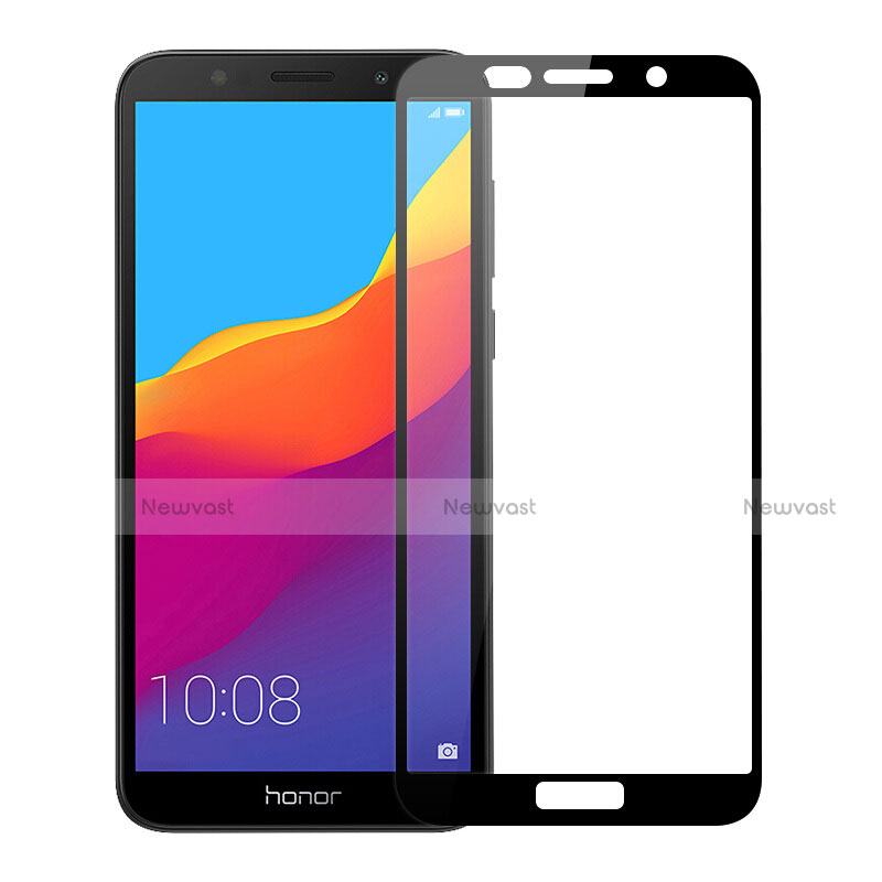 Ultra Clear Full Screen Protector Tempered Glass for Huawei Honor Play 7 Black