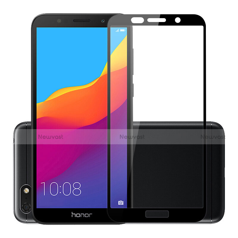 Ultra Clear Full Screen Protector Tempered Glass for Huawei Honor Play 7 Black