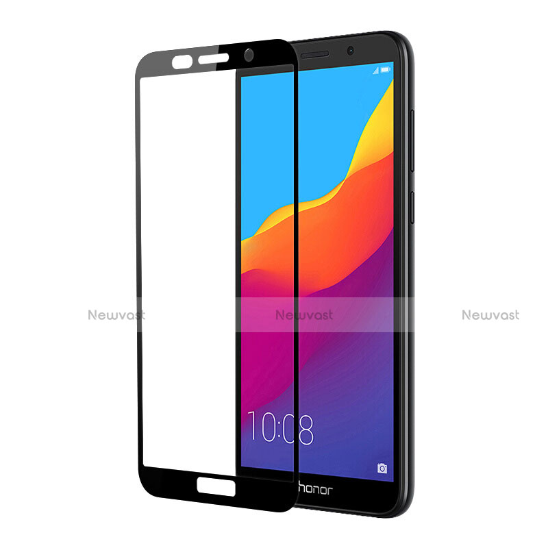 Ultra Clear Full Screen Protector Tempered Glass for Huawei Honor Play 7 Black