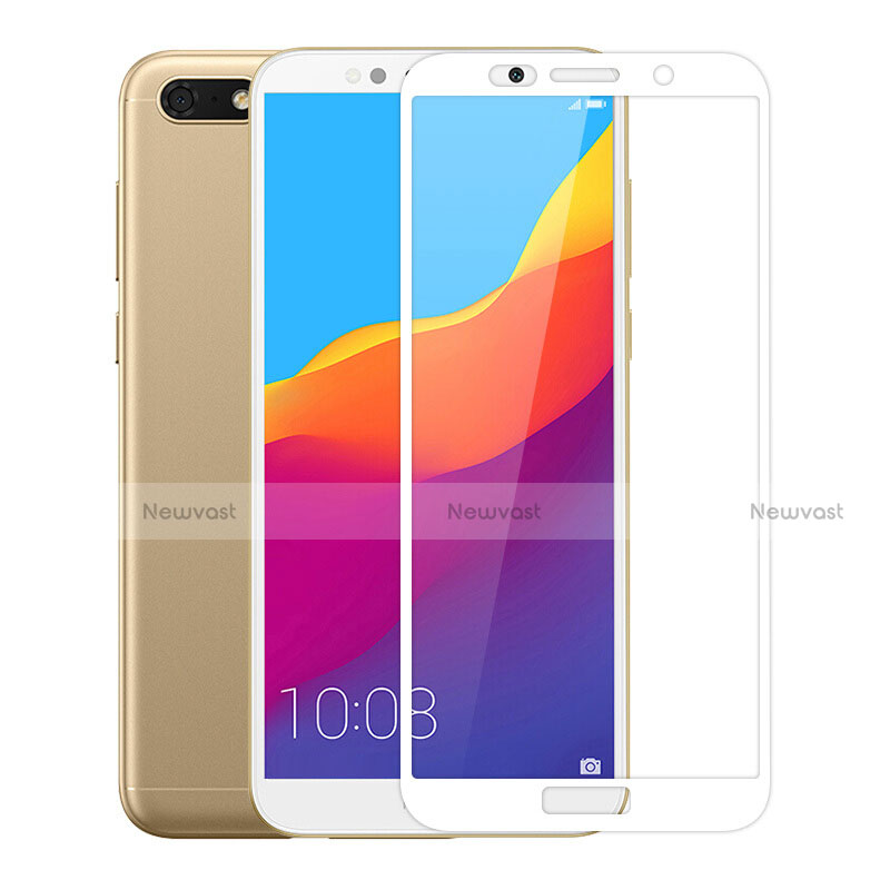 Ultra Clear Full Screen Protector Tempered Glass for Huawei Honor Play 7 White