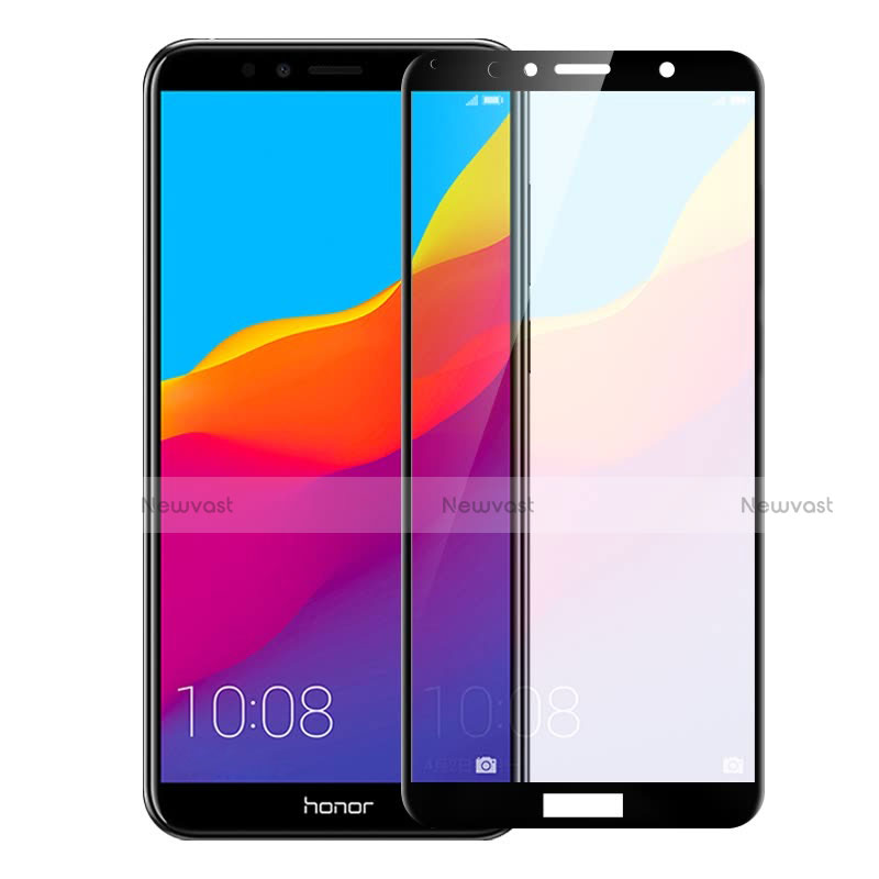 Ultra Clear Full Screen Protector Tempered Glass for Huawei Honor Play 7A Black