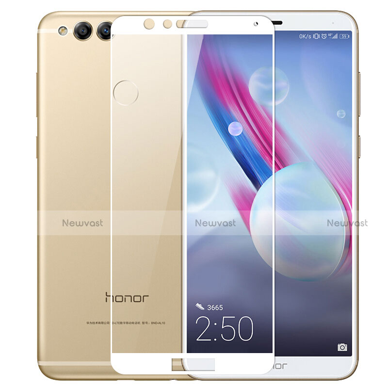 Ultra Clear Full Screen Protector Tempered Glass for Huawei Honor Play 7X White