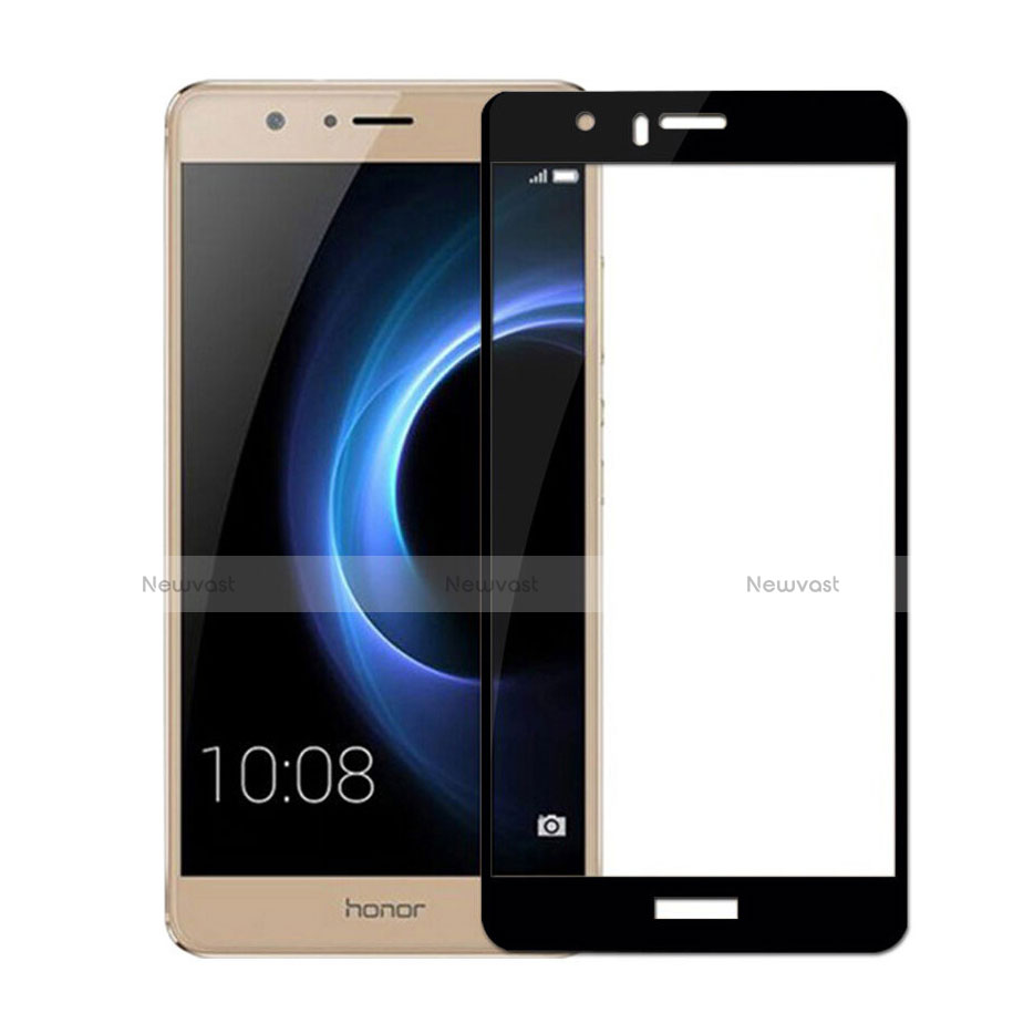 Ultra Clear Full Screen Protector Tempered Glass for Huawei Honor V8 Black
