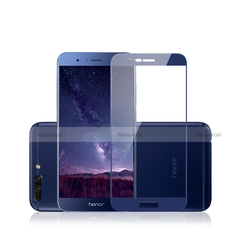 Ultra Clear Full Screen Protector Tempered Glass for Huawei Honor V9 Blue
