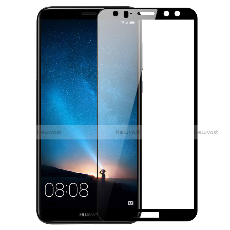 Ultra Clear Full Screen Protector Tempered Glass for Huawei Mate 10 Lite Black