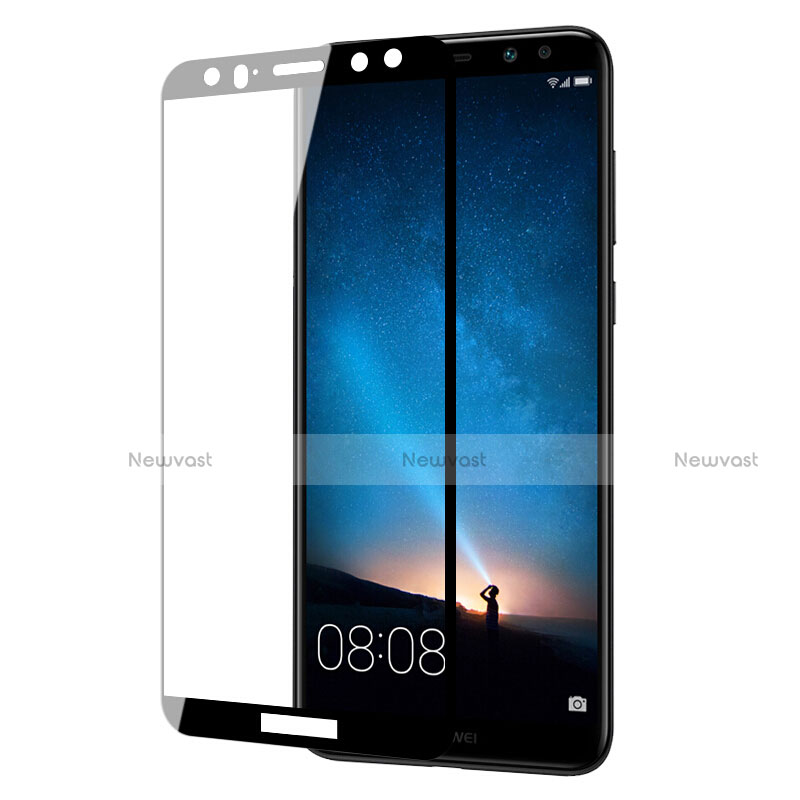 Ultra Clear Full Screen Protector Tempered Glass for Huawei Mate 10 Lite Black