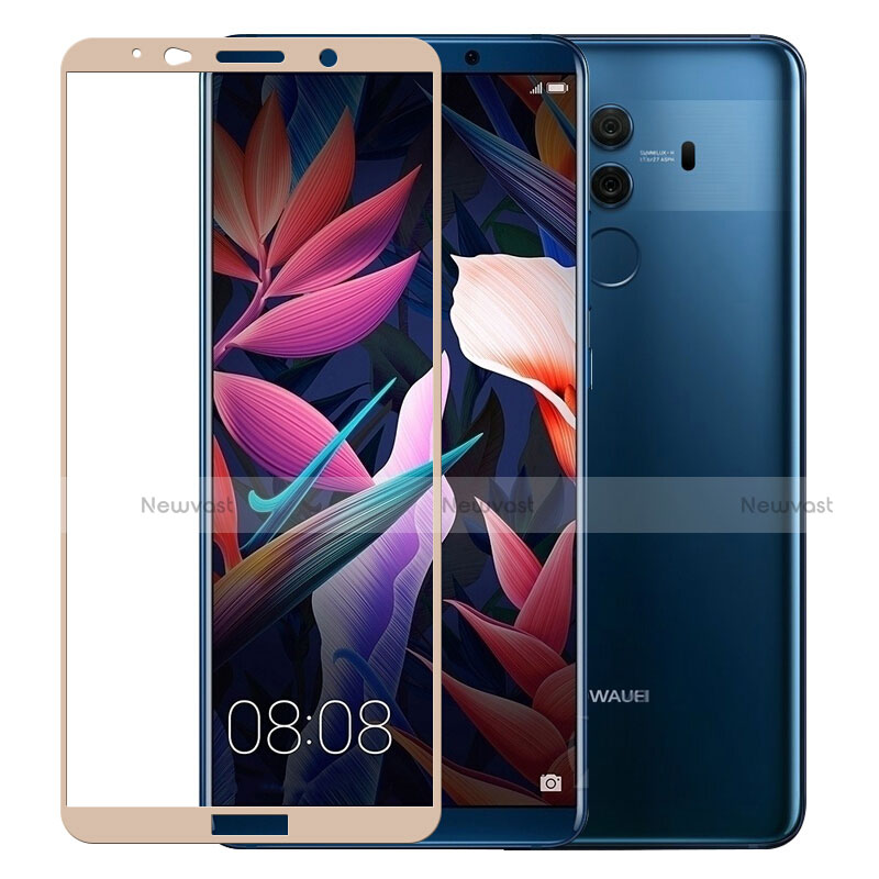 Ultra Clear Full Screen Protector Tempered Glass for Huawei Mate 10 Pro Gold