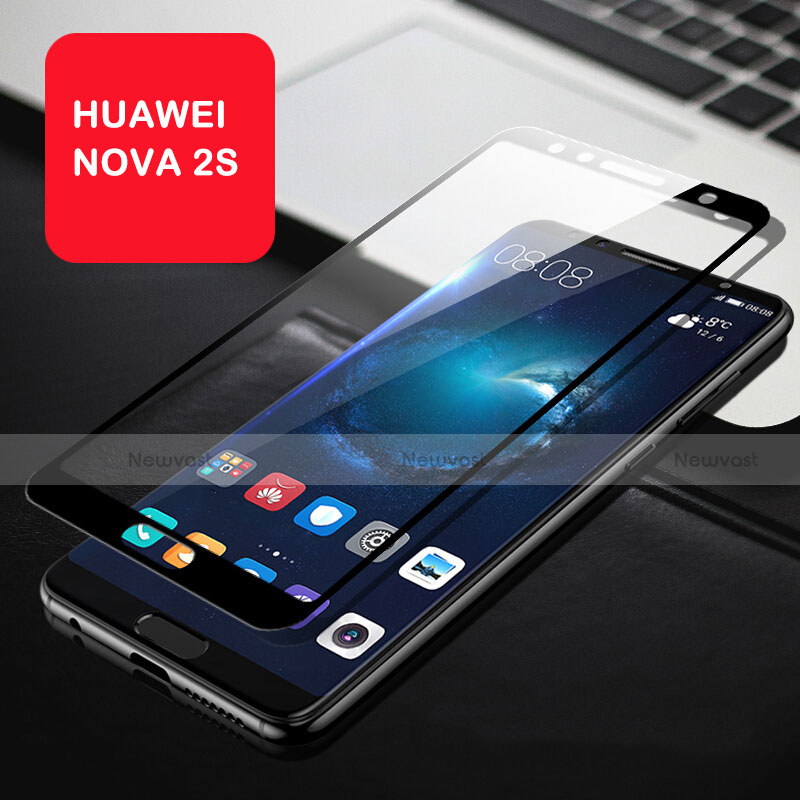 Ultra Clear Full Screen Protector Tempered Glass for Huawei Nova 2S Black