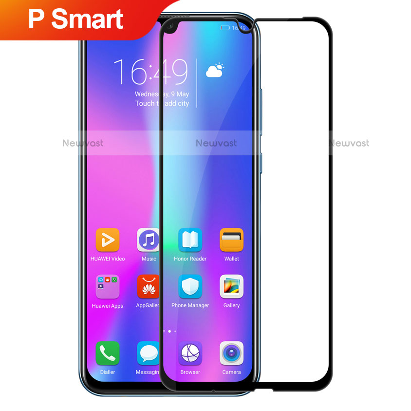 Ultra Clear Full Screen Protector Tempered Glass for Huawei P Smart (2019) Black