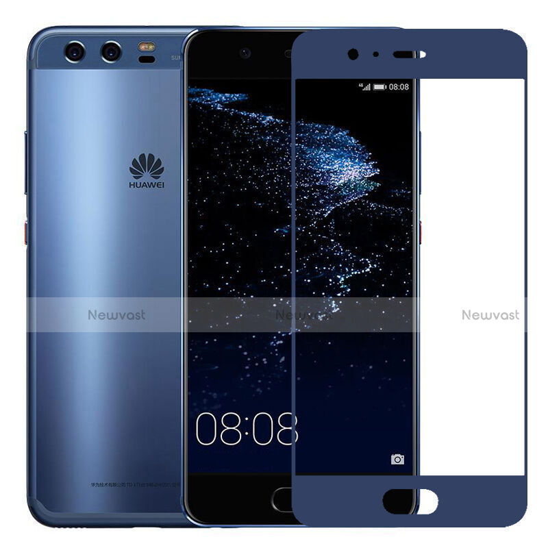 Ultra Clear Full Screen Protector Tempered Glass for Huawei P10 Blue