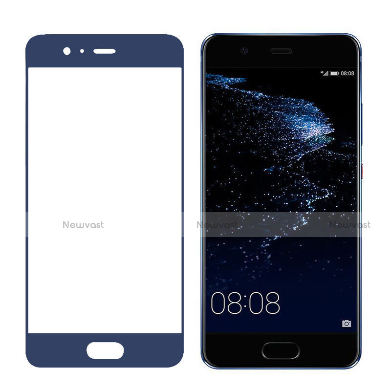 Ultra Clear Full Screen Protector Tempered Glass for Huawei P10 Blue