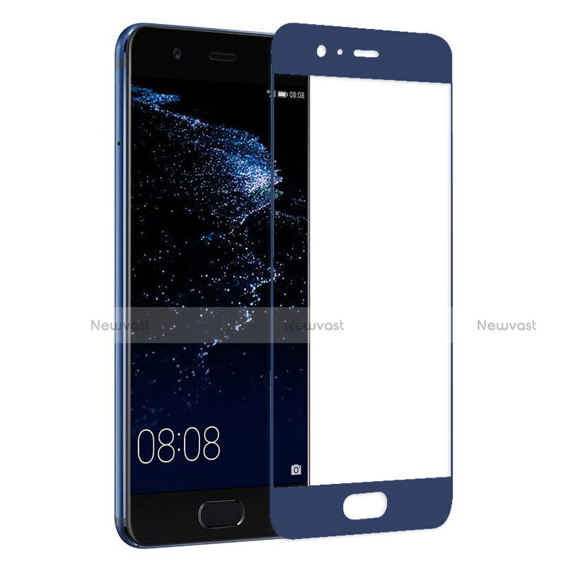 Ultra Clear Full Screen Protector Tempered Glass for Huawei P10 Blue